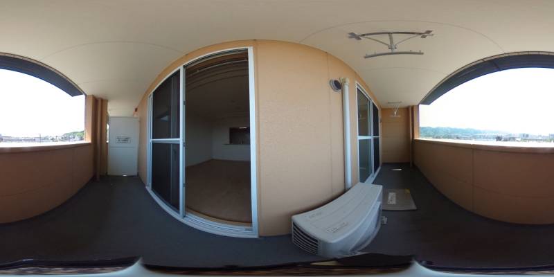 パノラマ画像バルコニー