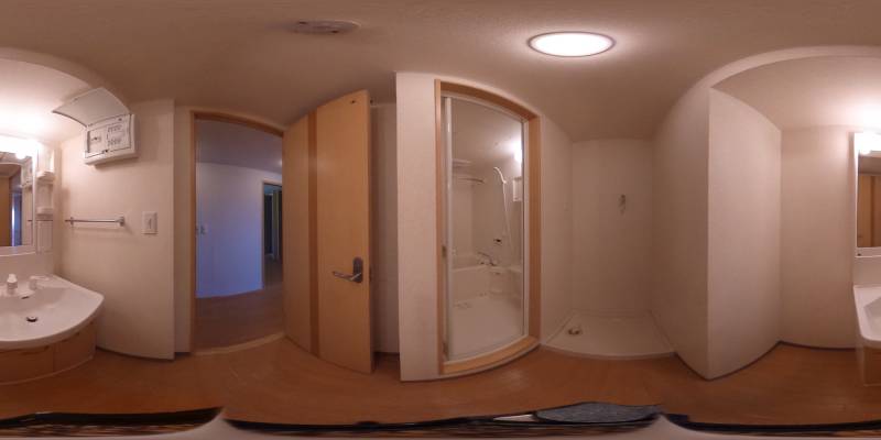 パノラマ画像洗面所