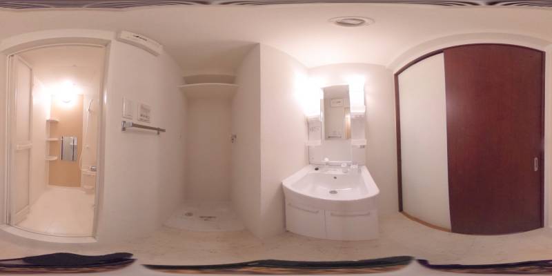 パノラマ画像洗面所