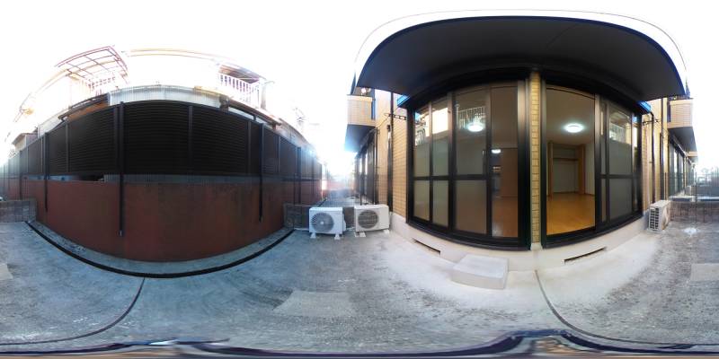 パノラマ画像バルコニー