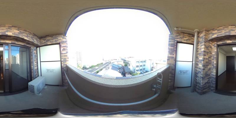 パノラマ画像バルコニー