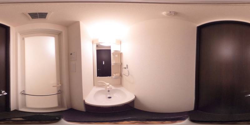 パノラマ画像洗面所