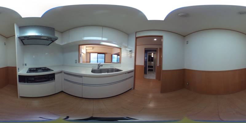 パノラマ画像キッチン