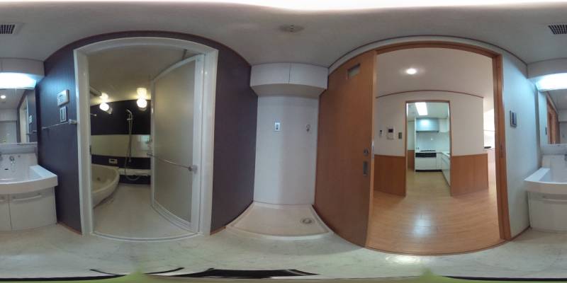 パノラマ画像洗面所