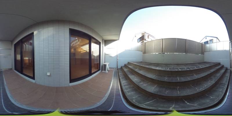 パノラマ画像庭