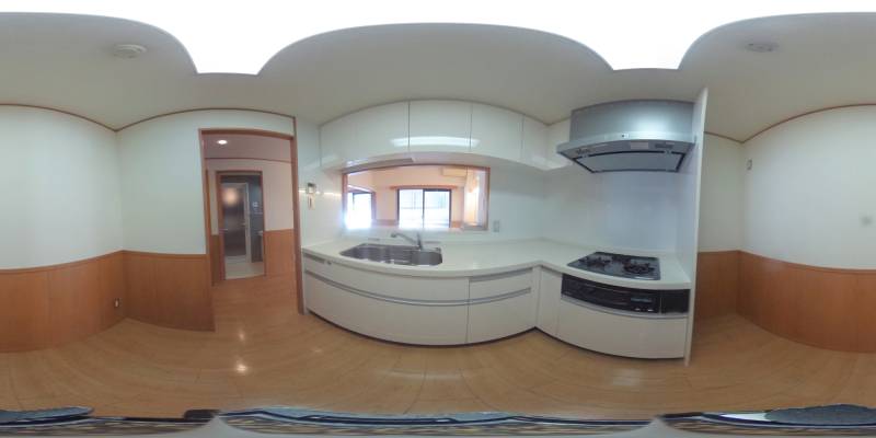 パノラマ画像キッチン