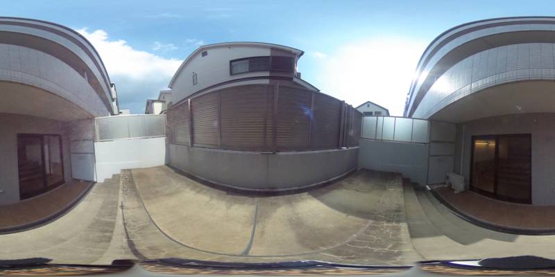 パノラマ画像バルコニー