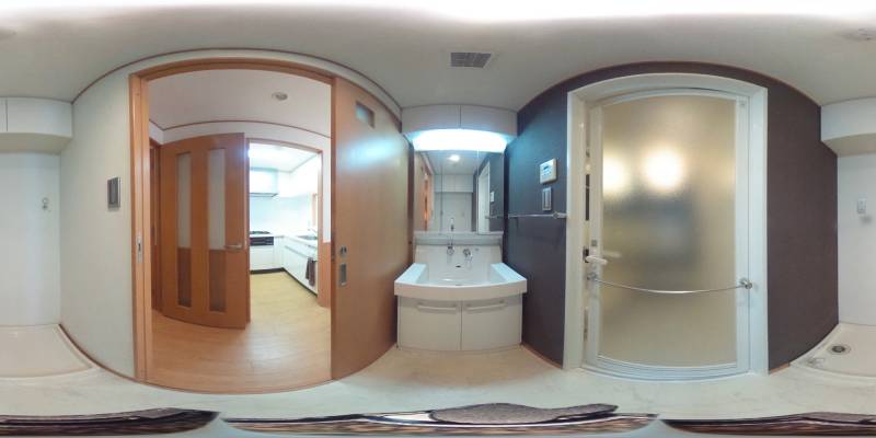 パノラマ画像洗面所