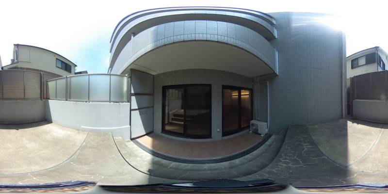 パノラマ画像バルコニー