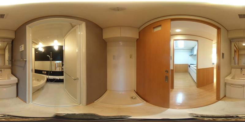 パノラマ画像洗面所