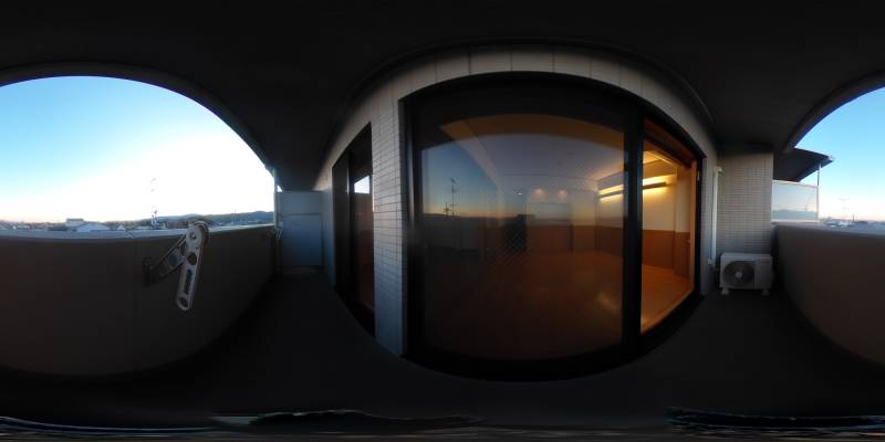 パノラマ画像バルコニー