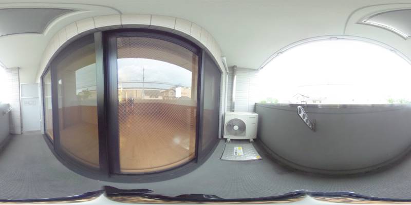 パノラマ画像バルコニー