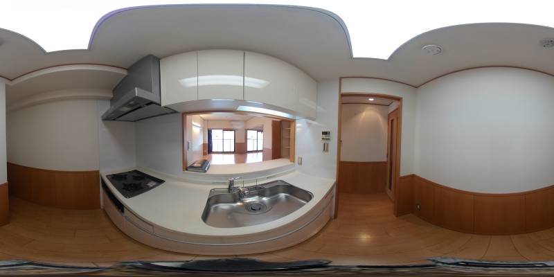 パノラマ画像キッチン