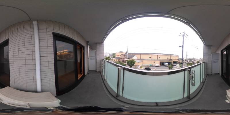 パノラマ画像バルコニー