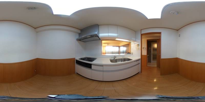 パノラマ画像キッチン