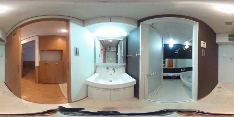 パノラマ画像洗面所