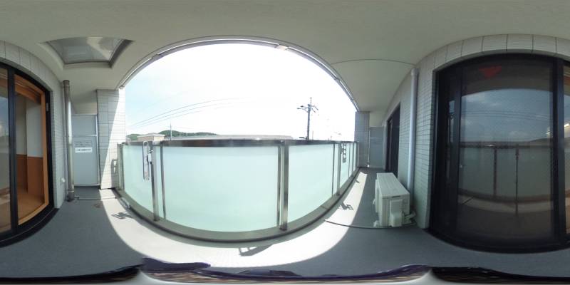 パノラマ画像バルコニー