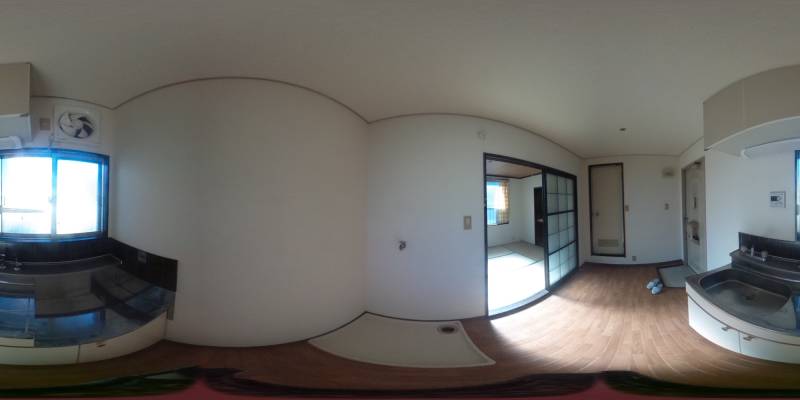 パノラマ画像キッチン