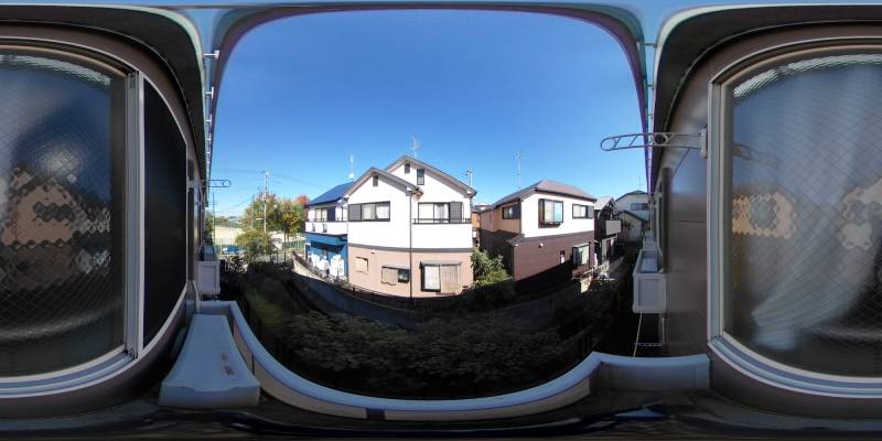 パノラマ画像バルコニー