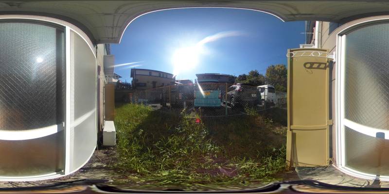 パノラマ画像バルコニー