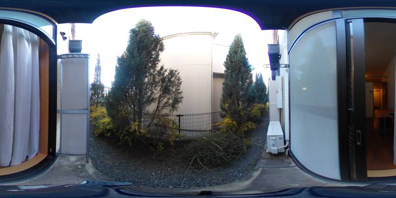 パノラマ画像バルコニー