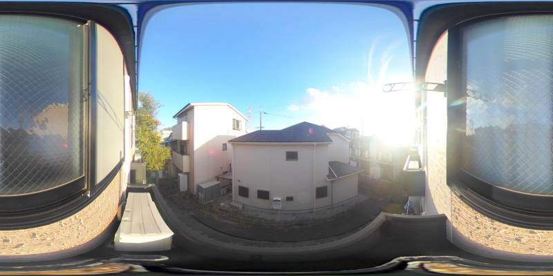 パノラマ画像バルコニー