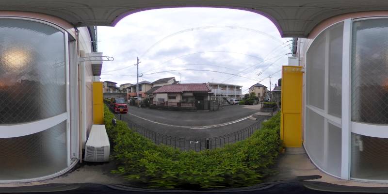 パノラマ画像バルコニー