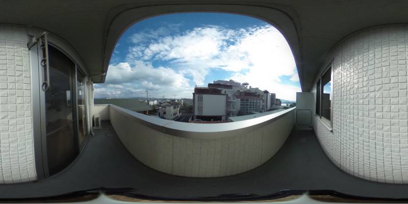 パノラマ画像バルコニー