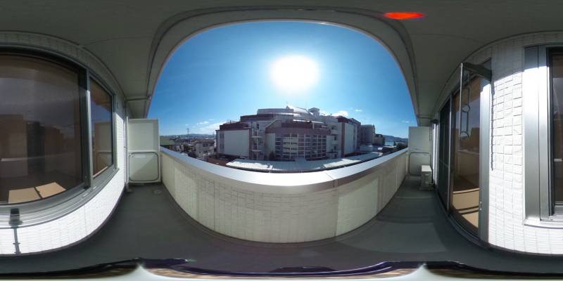 パノラマ画像バルコニー