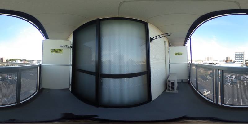 パノラマ画像バルコニー