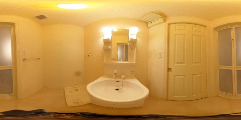 パノラマ画像洗面所
