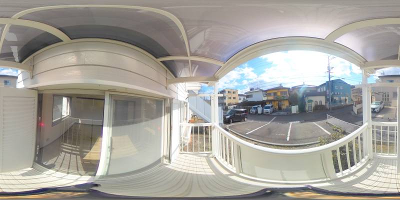 パノラマ画像バルコニー