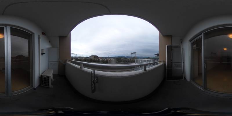 パノラマ画像バルコニー