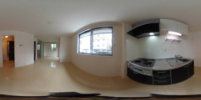 パノラマ画像キッチン