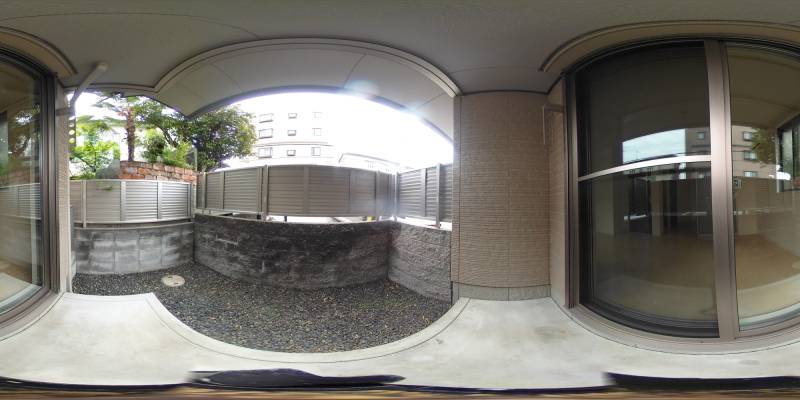 パノラマ画像庭