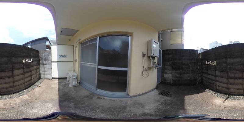 パノラマ画像庭