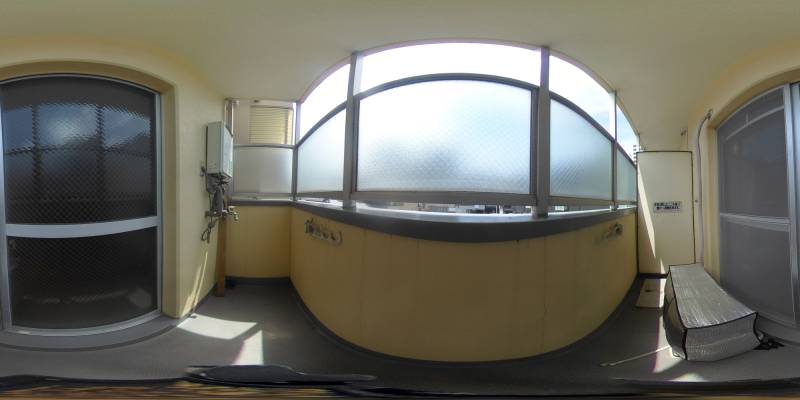 パノラマ画像バルコニー