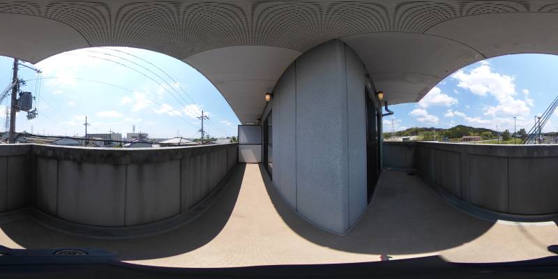 パノラマ画像バルコニー