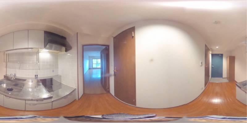 パノラマ画像キッチン