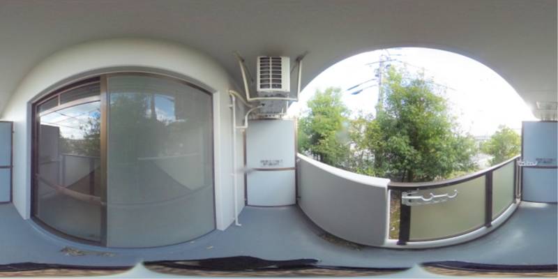 パノラマ画像バルコニー