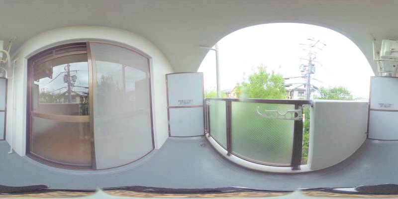 パノラマ画像バルコニー