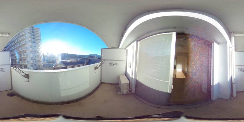 パノラマ画像バルコニー