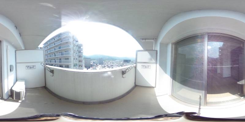 パノラマ画像バルコニー