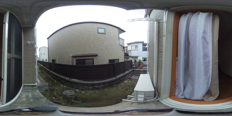 パノラマ画像バルコニー