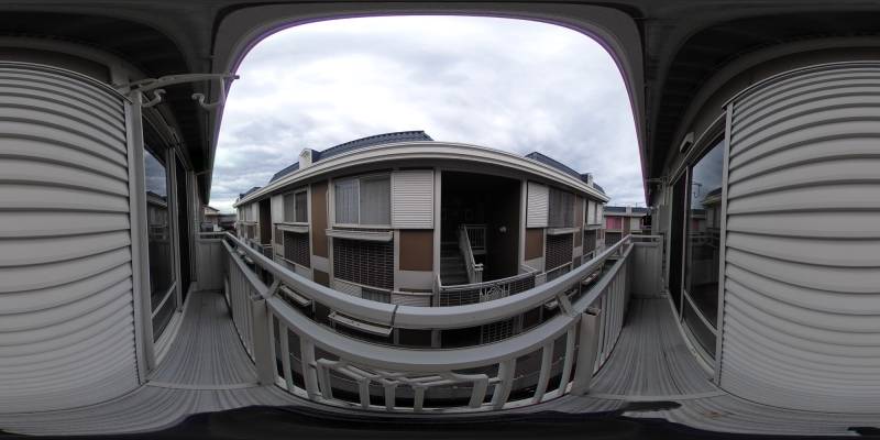 パノラマ画像バルコニー