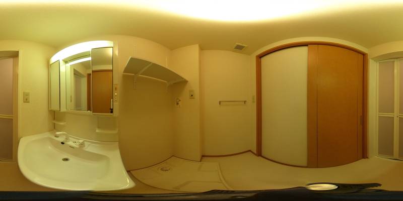 パノラマ画像洗面所