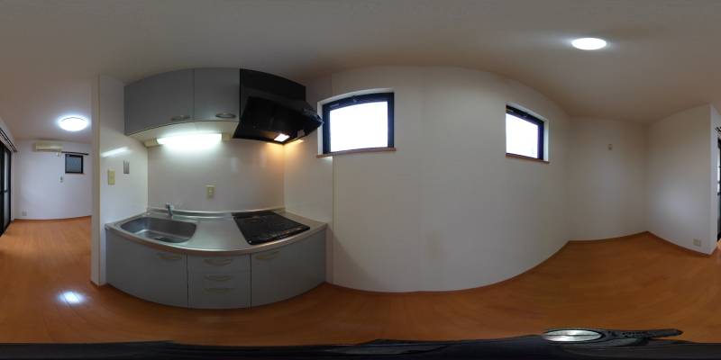 パノラマ画像キッチン