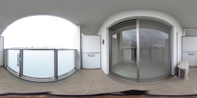 パノラマ画像バルコニー