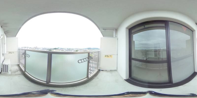 パノラマ画像バルコニー