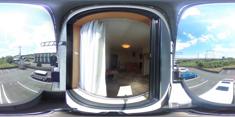 パノラマ画像バルコニー